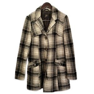 Light Wool Blend Peacoat Size Large